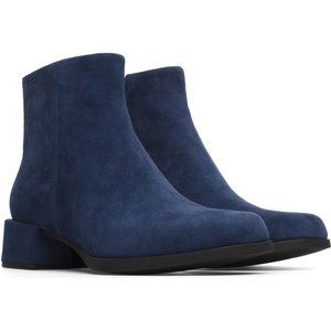 Camper Kobo Blue Suede Booties Size 39